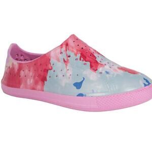 2 For $5  Sale NWT bebe girls  Pink & Blue Abstract Water Shoe Size 9/10